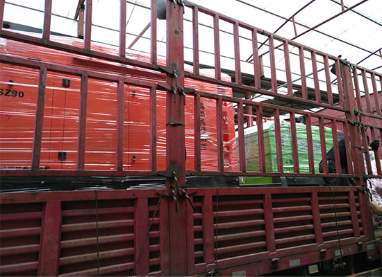 雄安混凝土液壓濕噴機、空壓機發(fā)貨現(xiàn)場